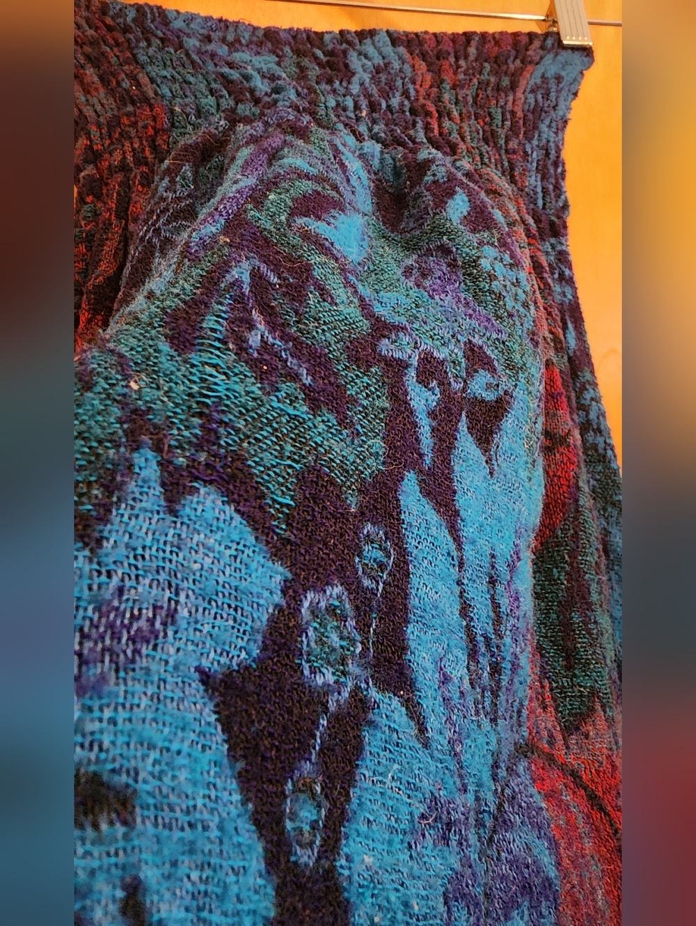 Calluna Bright Blues and Purples Harem Pants - Picture 5 of 8